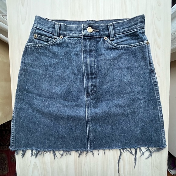 Vintage Calvin Klein Denim Miniskirt Size 25 - Picture 1 of 4